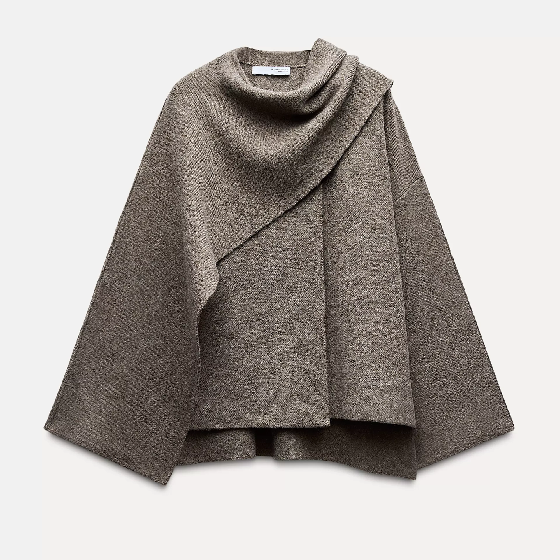 CAPE COAT - BROWN